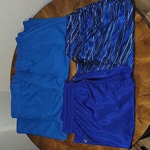 Bundle of 4 pairs of boys' shorts, Large( 10-12), Blue, EUC